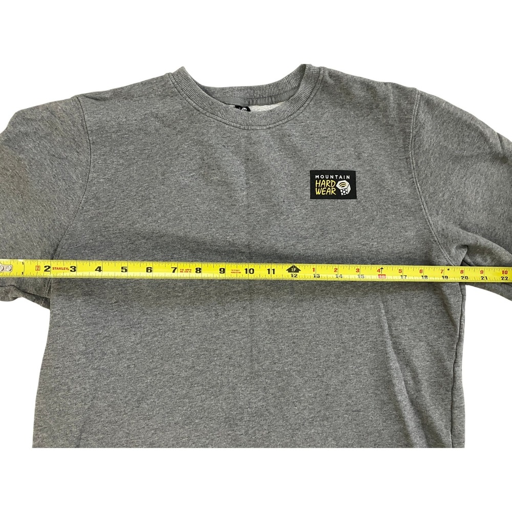 Mountain Hardwear Mens Gray Organic Cotton Logo Crewneck Sweatshirt OM9099 M - Picture 4 of 8